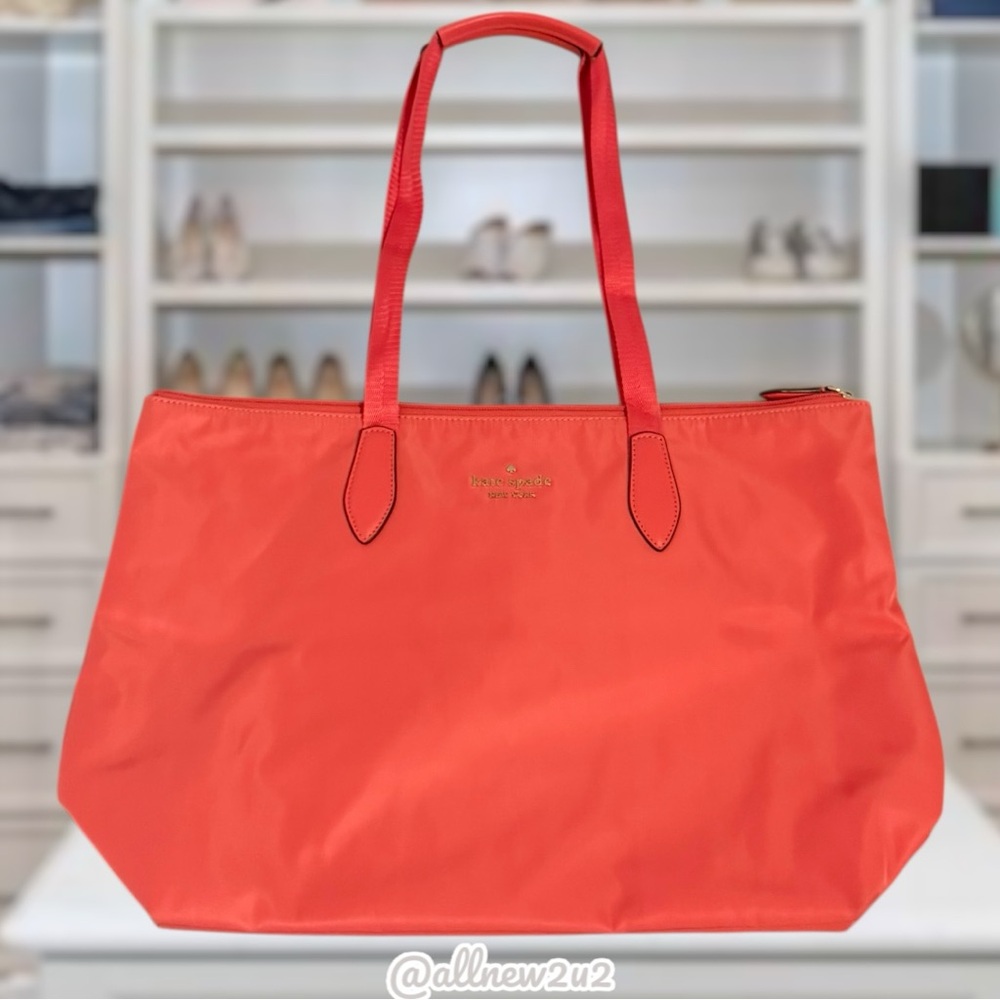 kate spade Red Tote Vibrant and Spacious